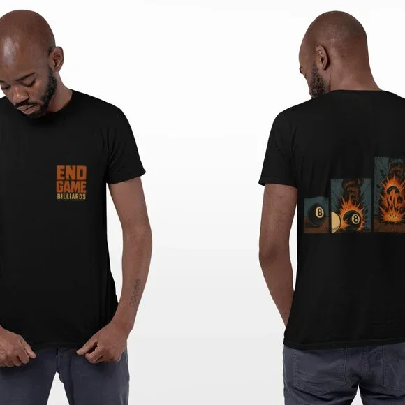 End Game Billiards Shirt – 8 Ball Explosion 8 Ball Graphic Tee - Picture 2 of 4